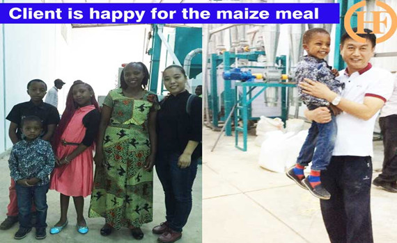 client is happy for the corn mill