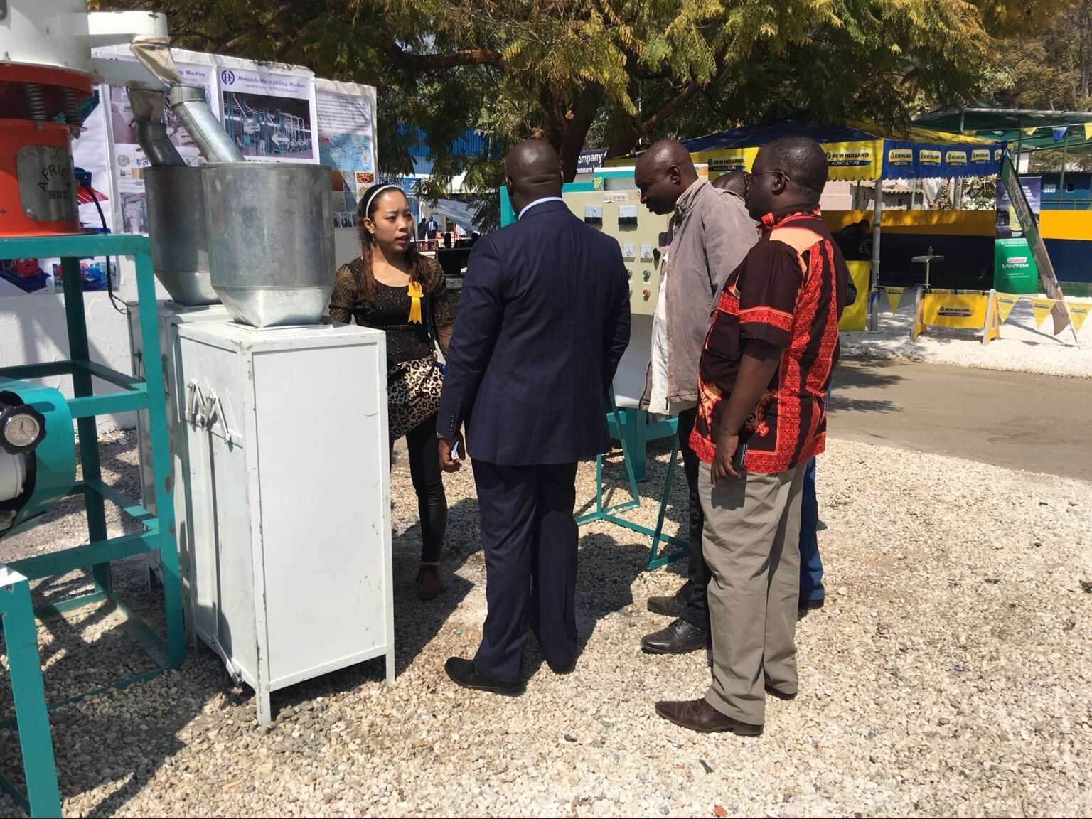 At the Zambian exhibition show