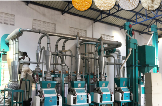 Maize flour mill machine
