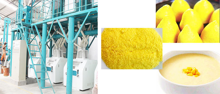 maize flour from maize mill machine