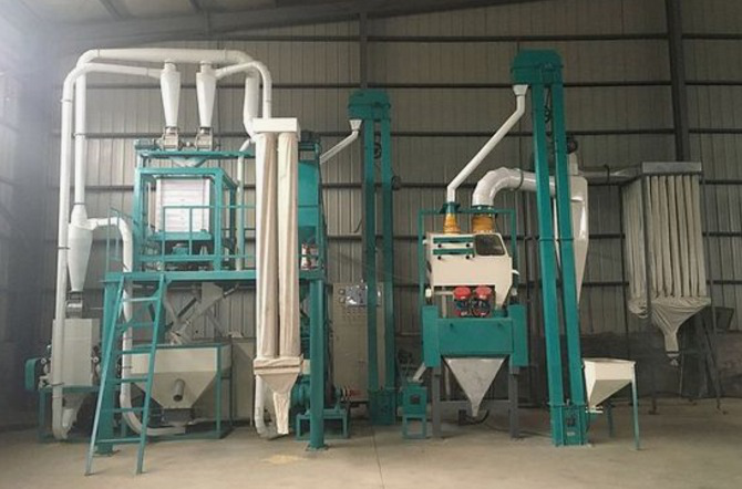 12. 10T maize milling machine in Hongdefa Factory