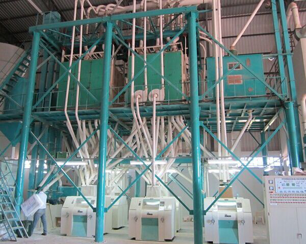 60T/24H wheat milling machine installed in Brazil