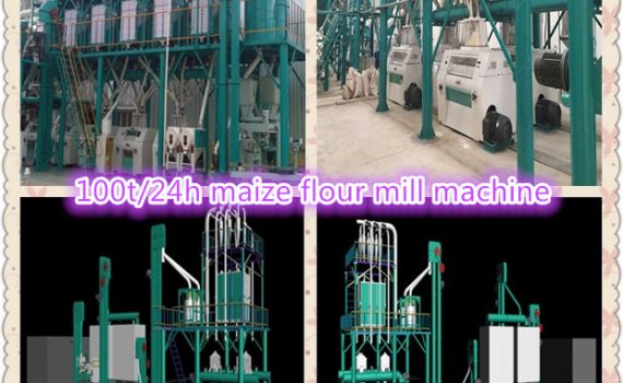 100t/24h maize flour mill machine